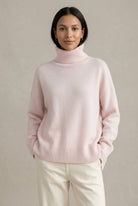 Oversized coltrui van kasjmier voor dames – Pink